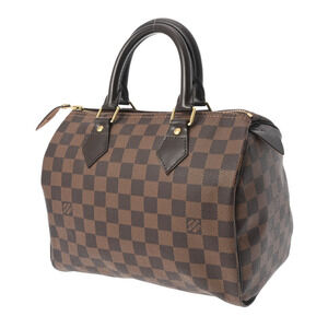 Louis Vuitton Speedy Canvas Damier Handbag Brown